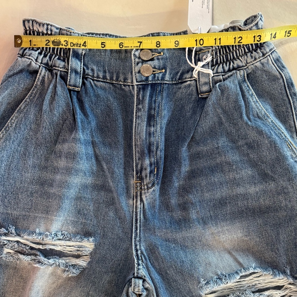 NWT PETRA153 High-Rise Paper-Bag Retro Jeans 100% Cotton (9/28) - Picture 8 of 16